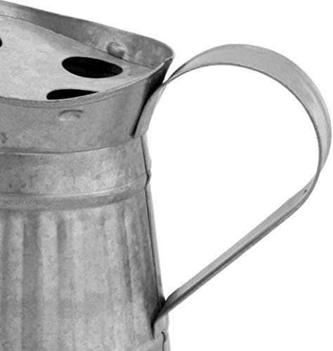 Miniatura 5 de AuldHome Farmhouse - Soporte para cepillos de dientes galvanizado accesorio rústico para decoración de baño en forma de jarra