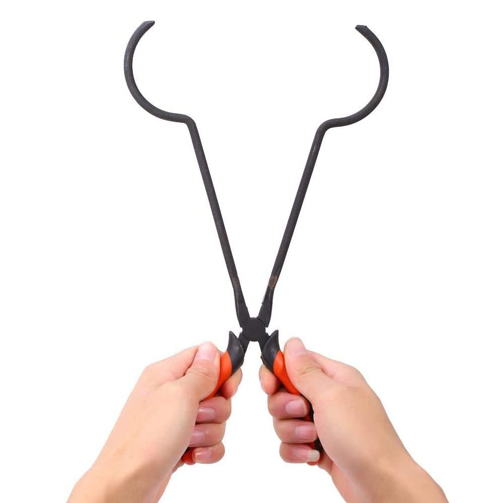 Salmue Crucible Tong Gold Melting Furnace Holder Clamp, 13" Steel Crucible Tong Gold Melting Furnace Holder Clamp, Crucible Tongs for Casting Precious Metals Jewelry Making Tool - Image 4