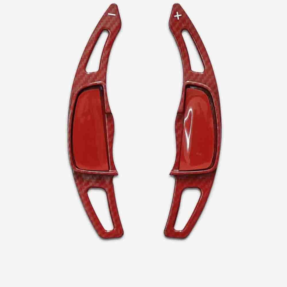 SMOXNMYXH 2PCS Car Wheel Paddle Shifter Steering, for Civic 8th Generation Paddle Shifter Extended Cover Steerin Interior Accessories,C