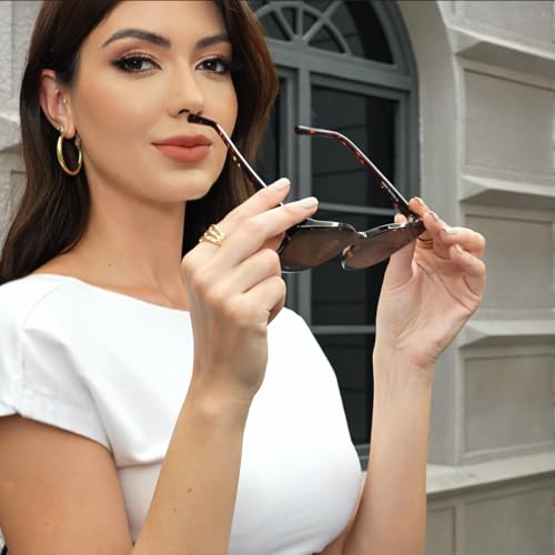 Sunglasses Womens Oversized - Tortoise Shell Acetate Frame, Brown Square Sun Glasses 100% UV400 Protection, Trendy Fashion Shades for Women4