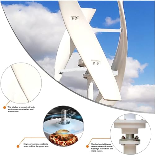 Zestaw generatora turbiny wiatrowej 400 W – 3 łopatki DC 12 V/24 V z kontrolerem ładowania MPPT do użytku morskiego, kampera, użytku domowego - wydajne rozwiązanie energii odnawialnej