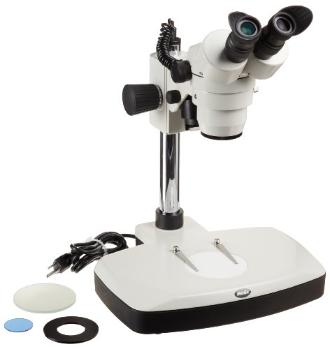 Image of Motic 1100200600101 SMZ-140-FBGG Binocular Stereo Zoom Microscope, WF10x Eyepieces, 10x-40x Magnification, 1x-4x Zoom Objective, Greenough Optical System, Upper and Lower Halogen Illumination, Fixed Stage, 110V