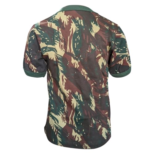 Camiseta Militar Infantil Camuflada Exército Manga Curta 100% Algodão (BR, Numérico, 10, Regular, Ca