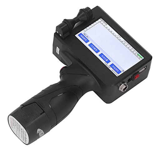 Image of Hilitand Handheld Inkjet Printer, Quick Drying Portable Handheld Inkjet Printer with LED for Barcode Label, 3D Printer Platforms