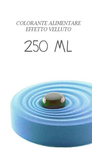 Colorante Alimentare VELLUTO Spray AZZURRO - 250ml - a Base di Burro di Cacao con Effetto Vellutato da Utilizzare su semifreddi e Gelati. per torte e dolci SCADENZA 31/07/2025