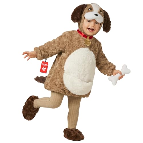 Morph Disfraz Perro Niño Niña Bebe, Disfraces Animales para Carnaval y Halloween, Traje Infantil Perro, 1 2 Años