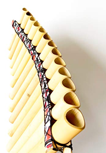 Ramos Professional Peru Treasure Standard Size Curved Antara Pan Flute 13 Pipes Case Included thumb #2