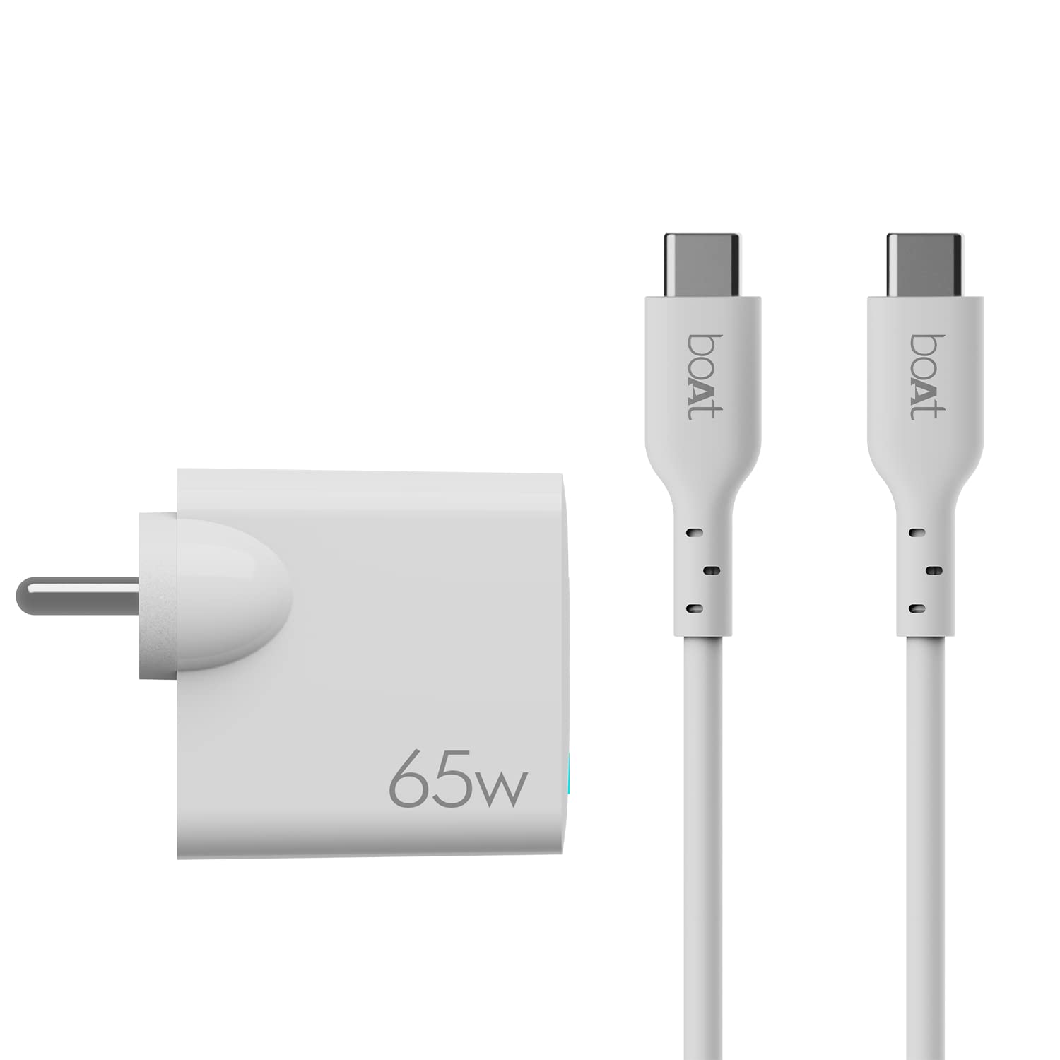 boAt 65 W Dual Port Gan All in 1 Charger with Smart Ic Protection, Auto Detectionwith Free Type C 100W Cable for iPhone & Andrioid Phones, Laptops & Tablets, White (B0BMPXWD64) Amazon Price History, Amazon Price Tracker