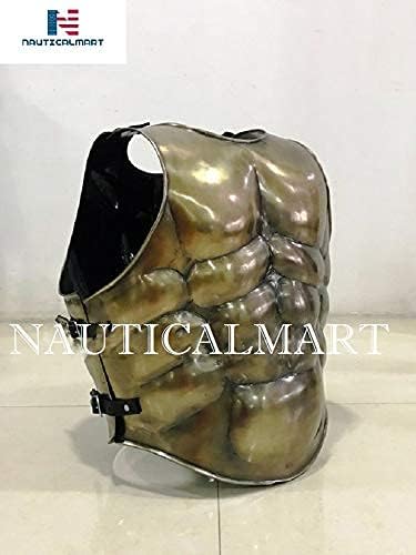 LARP Muscle Breastplate Cuirass Roman Greek Medieval Armor Halloween Costume