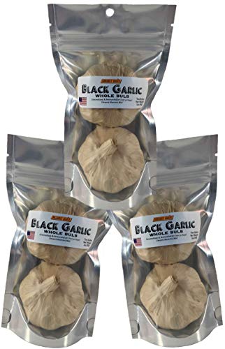 Black Garlic - Made in the USA - Whole Bulb (3 Pack)