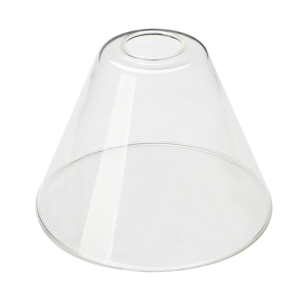 Yosoan Cone Shade (Flat Mouth) Industrial Transparent Glass Shade Replacement Lampshade For Loft Bar Diy Ceiling Pendant Light Wall Light (Cone Shade (Flat Mouth))