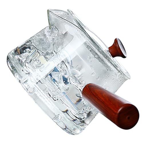 Ipetboom 耐熱強化ガラス製ハンドル付き茶こし付きティーポット 家用透明ガラス茶器 茶 花茶 果実茶 薬草対応