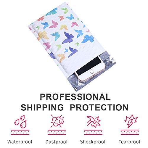 UCGOU-Bubble-Mailers-4x8-Inch-Colorful-Butterfly-50-Pack-Poly-Padded-Envelopes-Small-Business-Mailing-Packaging-Self-Seal-Waterproof-Boutique-Mail-Shipping-Bags-for-Jewelry-Makeup-Supplies-000