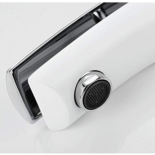 Mitigeur de lavabo design carré chrome brillant en laiton pour salle de bain