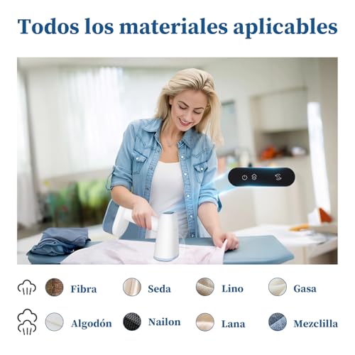 YASHE Vaporizador de Ropa Portátil de Mano, 250ml de Capacidad Grande, 1600W, Calentamiento Rápido en 25s, Autoapagado, Autolimpieza, Sin Salpicaduras de Agua, Para el Hogar, La Oficina y el Viaje - imagen 6