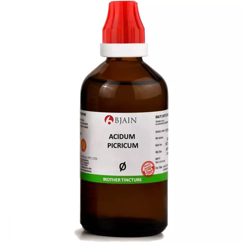B-Jain Homeopathic Acidum Picricum Mother Tincture 1X (Q) (100ml) - by Healthcart17