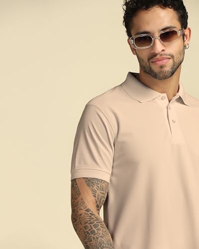 Image of VastraVibes Men's Polo Regular Fit T-Shirt