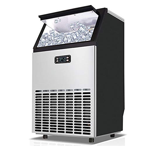s Machine Countertop,Commercial Ice Cube Maker, Makes 121Lbs Ice in 24 Hrs-Ice Cubes Ready in 12 Mins, Electric Cube Ice Machine Could Be Used in Hotel,Restaurant,Bar,Home Office