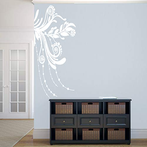 Corner Flourish Wall Decal, Accent Sticker for Wall or Sign,