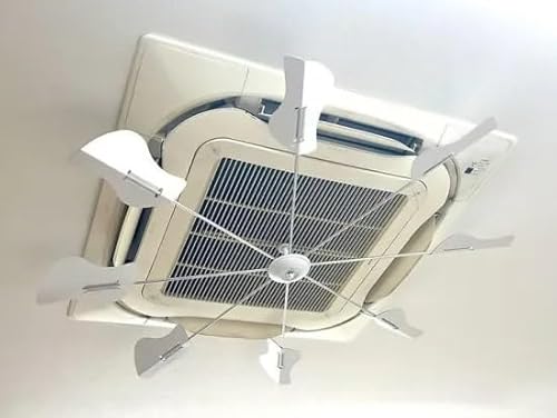 日本製 エコエコファン 天カセ式 製品サイズ約Φ1230o 取付可能空調 天井カセット型エアコン(正方形タイプ、950mm角) MSQUALLオリジナル Ecoecofan (ホワイトS形(TEF-104))