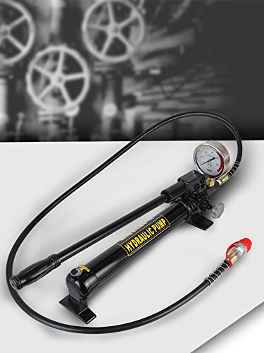 Image of AMZCNC 10000 Psi Hydraulic Hand Pump with Pressure Gauge 2 Speed Power Pack Hydraulic Lifting Pump. (CP-700-2)
