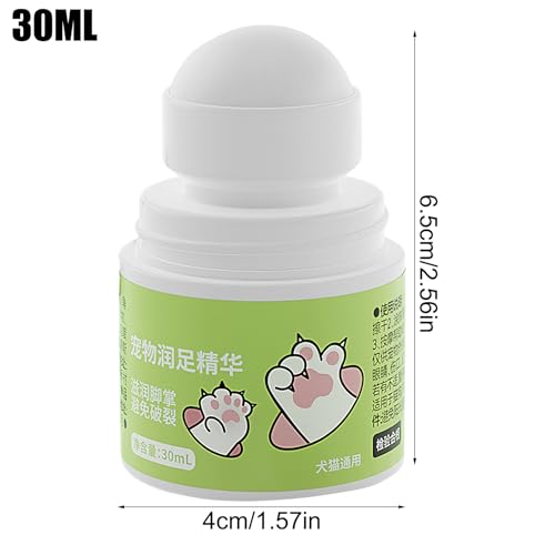 Generisch Balsam für die Ballen von Hunde, 30ml Pflegeöl für rissige Hunde, Natürliche Krallenpflege für Katzen bei rissigen