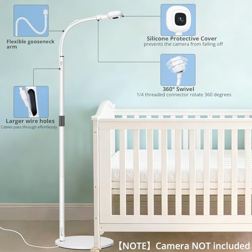 Moniteur de bébé Nanit Pro : support de sol extensible pour des nuits sereines dans la chambre - 3