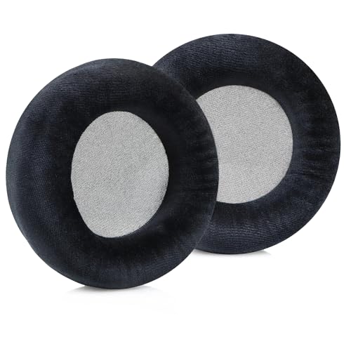 SINOWO Almohadillas de repuesto para auriculares AKG K701, K702, Q701, Q702, K601, K612, K712, almohadillas con espuma viscoelástica de aislamiento de ruido, terciopelo más suave, color negro