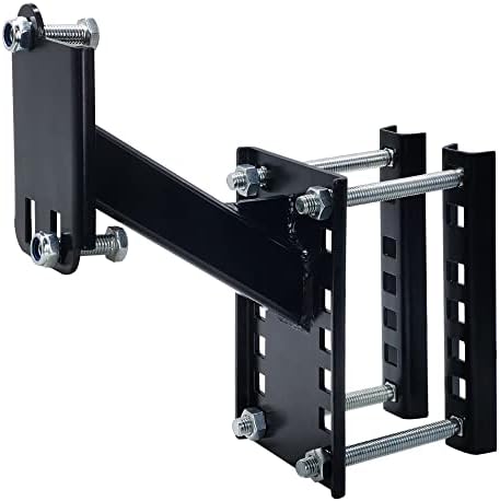 AUTOAlkins Spare Tire Mount Bracket for Trailer, Spare Tire Mount, Trailer Spare Tire Carrier, Fits Most 4 & 5 & 6 lugs Wheels on 4", 4.5", 4.75", 5", 5.5", and 6" Bolt Patterns, Maximum Load 150 LBS