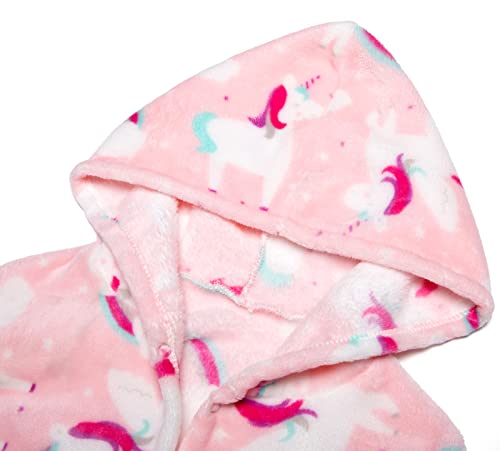 Boys Girls Robe Toddler Hooded Cartoon Dinodaur Plush Bathrobe for Boys Girls3