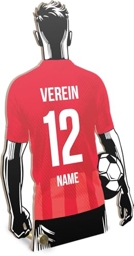 Generisch Düsseldorf Geschenk personalisiert - Düsseldorf Fanartikel: Holzbild - Düsseldorf Geschenke, Düsseldorf Geschenk für Kinder, Düsseldorf Geburtstagsgeschenk, Fussball Geschenke Jungen