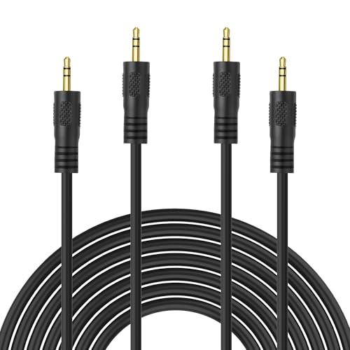Cable TRS de 2.5 mm estéreo con transmisión sin pérdida y conectores macho para cámaras 2