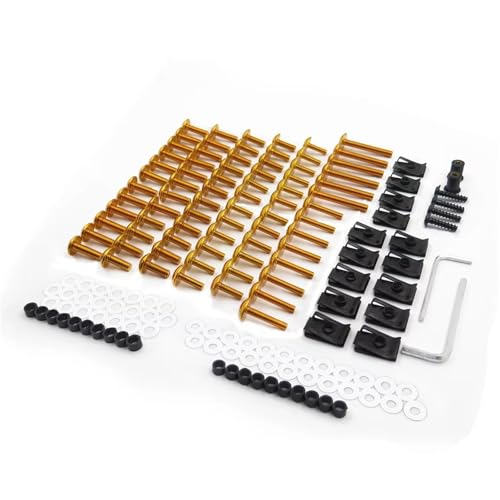 ナットおよびボルトセット Compatible With Suzuki オートバイの部品はフェアリングのボルトねじ締める物のキットのねじボルト ナットの組合せを完了します オートバイの改造の予備品