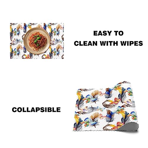 Sets de table papillon antidérapants pour protéger des taches et chaleur - 5
