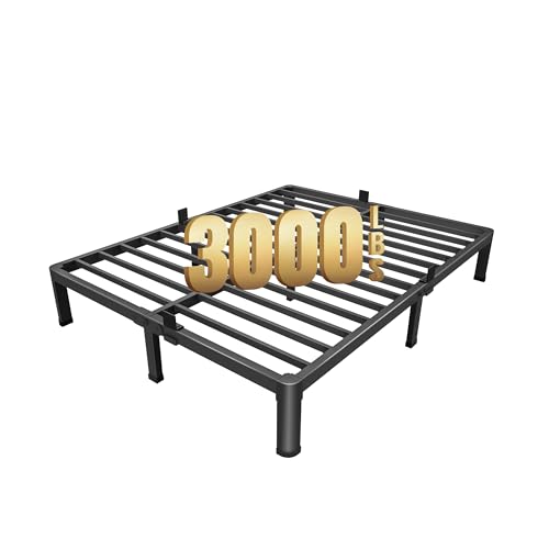 MAF 7 Inch King Metal Platform Bed Frame with Round Corner Legs, 3000 LBS Heavy Duty Steel Slats Support, Noise Free, No Box Spring Needed, Easy Assembly