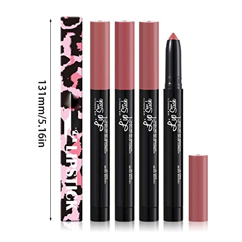 Makeup Forever Lip Liner Wherever Walnut Lipstick Pen Velvet Female Lipstick Pen Paste Rose With Pencil Sharpener Automatic Lip Liner Non Fading Non Stick Cup Lipstick Pen Waterproof Korean Lip Tint - Image 7