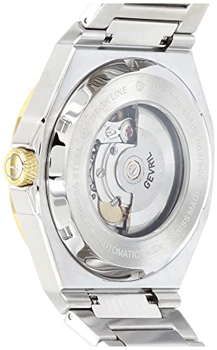 Gevril Men's High Line Swiss Automatic Watch, Two Toned 316L Stainless Steel IPYG Bracelet with Deployment Buckle4