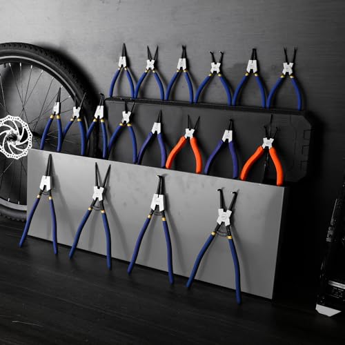 Image of 7 inch Internal Snap Ring Pliers with 90-Degree Bent Jaw, Cr-V Steel | Circlip Pliers for Retaining Ring Removal and Installation