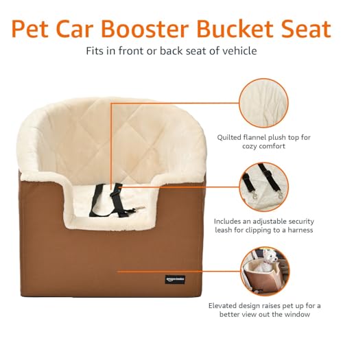Amazon Basics Dog Car Seat Booster for Small Dogs up to 25lb