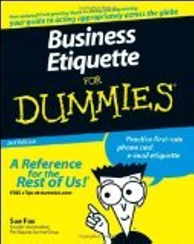 Business Etiquette For Dummies, 2nd Edition