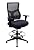 TEMPUR-PEDIC Cooling Technology Drafting Stool, Adjustable Height, Black