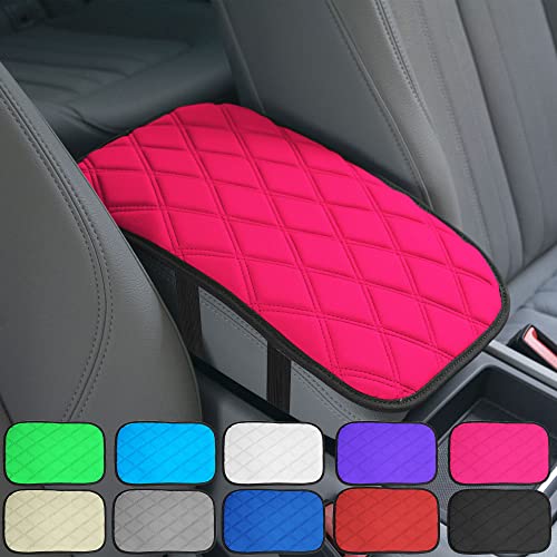 Image of FH Group Neosupreme Pink Diamond Pattern Center Console Pad - Water-Resistant Armrest Cover Protector for Cars, SUVs & Trucks