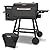 PARGRILL Small Wood Pellet Grill & Smoker, 467 Sq.In, Electric BBQ Grill Outdoor Multifunctional Temperature Control with Cover