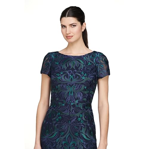 JS Collections Women's Fallon Tea Length Cocktail2