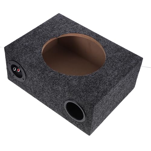 iplusmile Caja Subwoofer para Coche Recinto Ultradelgado para Graves Profundos Fácil Instalación Materiales Resistentes de Madera Abs y Aleación de Zinc Compatible con Sistemas de Audio