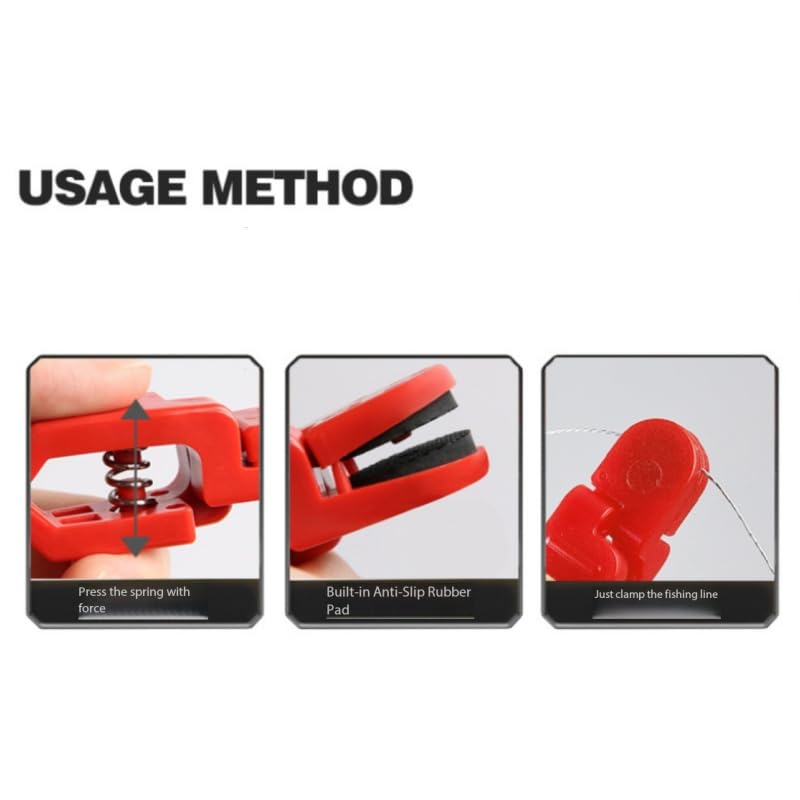 Clips de liberación para pesca 3 pcs coloridos 0.13 oz 1.85 in miniatura 3