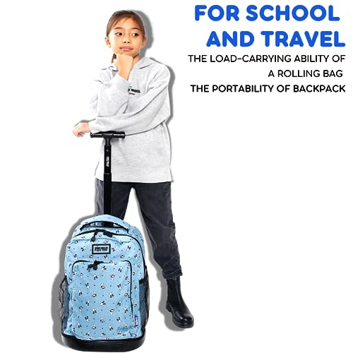 Image of J World Sunny Rolling Backpack for Kids. Roller Bag With Wheels, Game