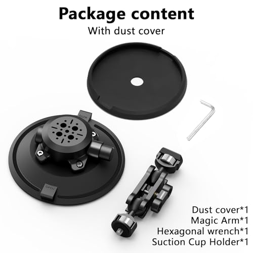 CAMEDAFLX 6"/15.2cm Suction Cup Camera Mount with Ball Head Magic Arm. - image 7