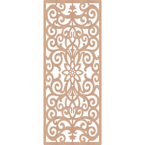 Image of Buel Decorative Pierced Fretwork Wood Wall Panels, 31 3 /8 inchW x 79 3 /8 inchH x 1 /4 inchT, Alder