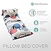 Butterfly Craze Kid's Floor Pillow Bed Cover - Use as Nap Mat, Portable Toddler Bed Alternative for Sleepovers, Travel, Napping, or as a Lounger for Reading, Playing. Cover Only!